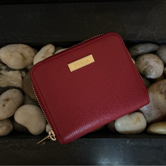 Furla Handbags - Furla Red Zip Wallet